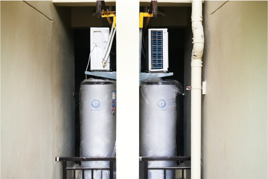 高檔小區用紐恩泰空氣能熱水器，運行安全又節能