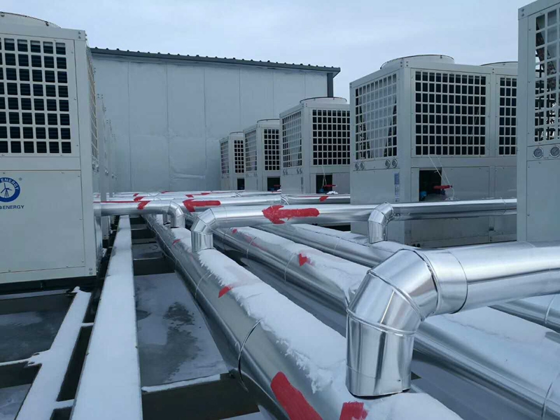 新疆塔城地區額敏縣7000㎡綜合商業(yè)樓空氣能熱泵采暖項目