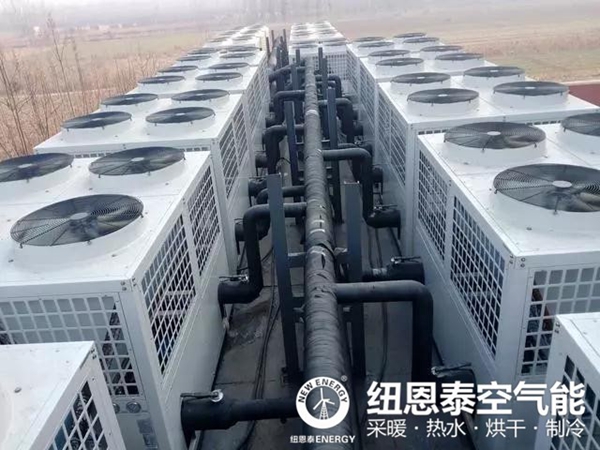 學(xué)校熱水系統用紐恩泰空氣能熱泵，讓學(xué)生洗上便宜舒適澡