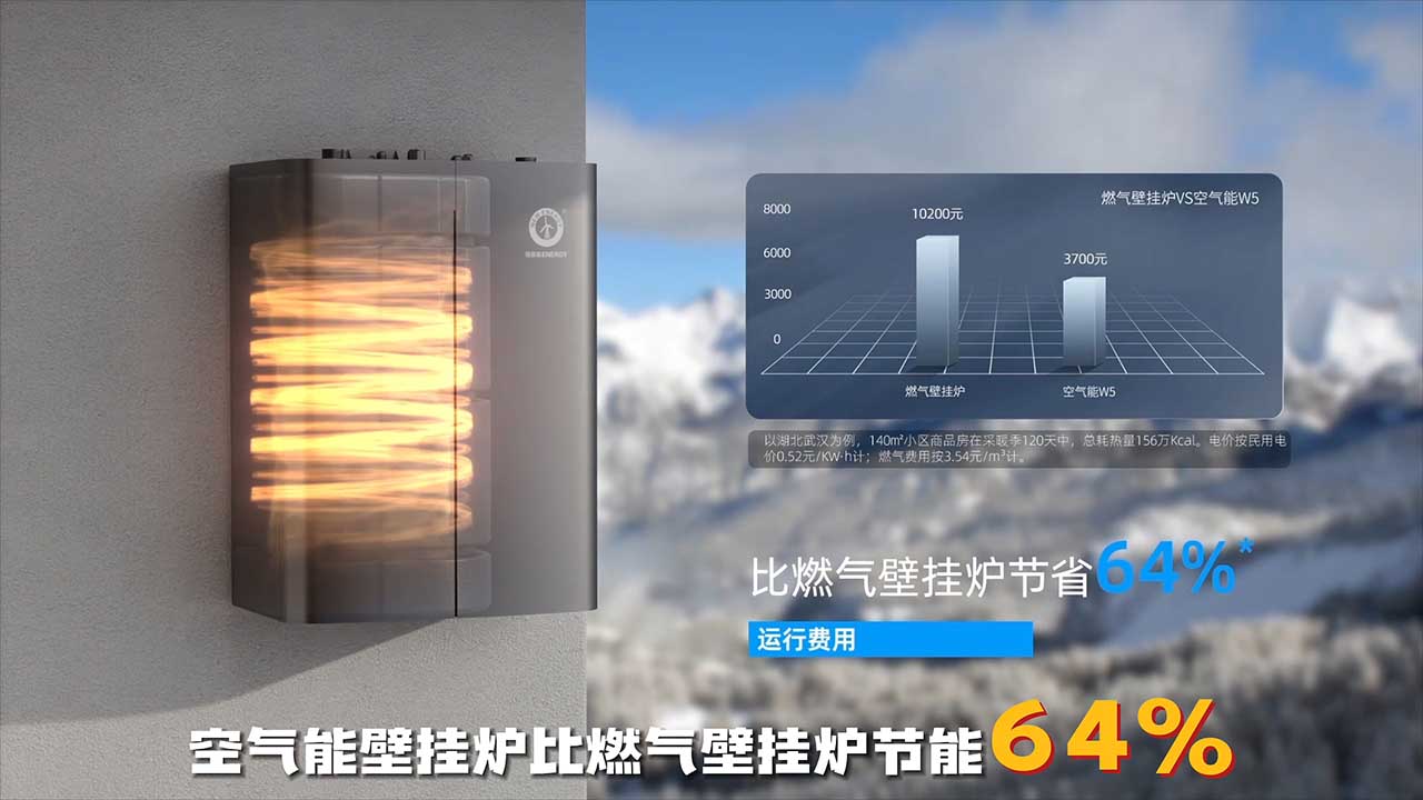 壁掛爐和空氣能同時(shí)運行？直接使用節能不占地空氣能壁掛爐更實(shí)在