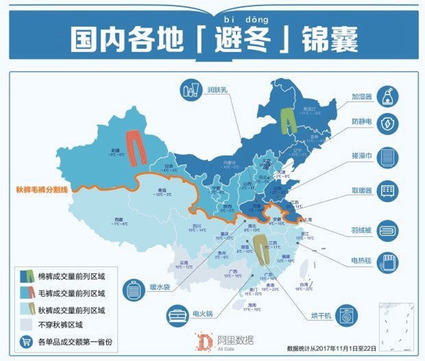 阿里公布“秋褲毛褲分割線(xiàn)”，南方采暖就用空氣能熱泵