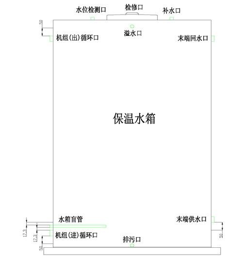 熱泵水系統水箱的正確開(kāi)孔方式