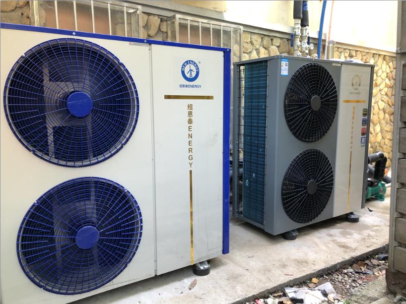 蘇州一聯(lián)體別墅采用紐恩泰空氣源熱泵采暖，室內溫度達22℃