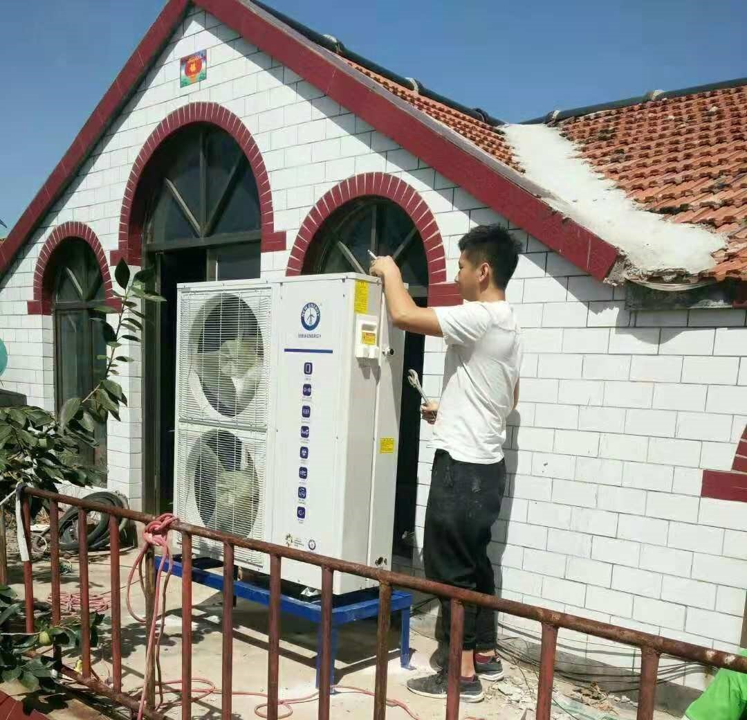 安裝紐恩泰空氣能彩暖設備