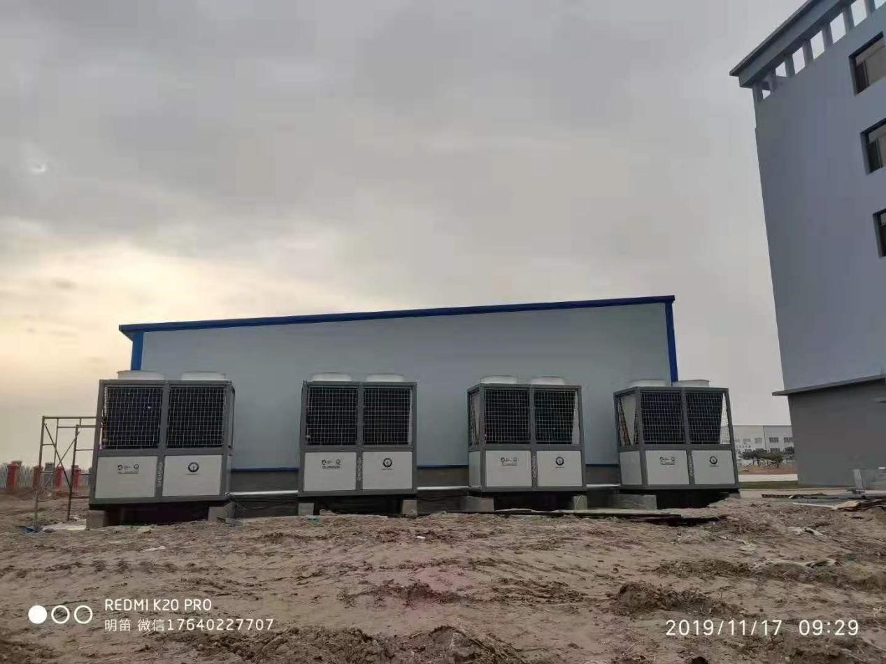 紐恩泰遼寧彰武CC汽車(chē)配件公司辦公樓空氣能采暖項目試機成功
