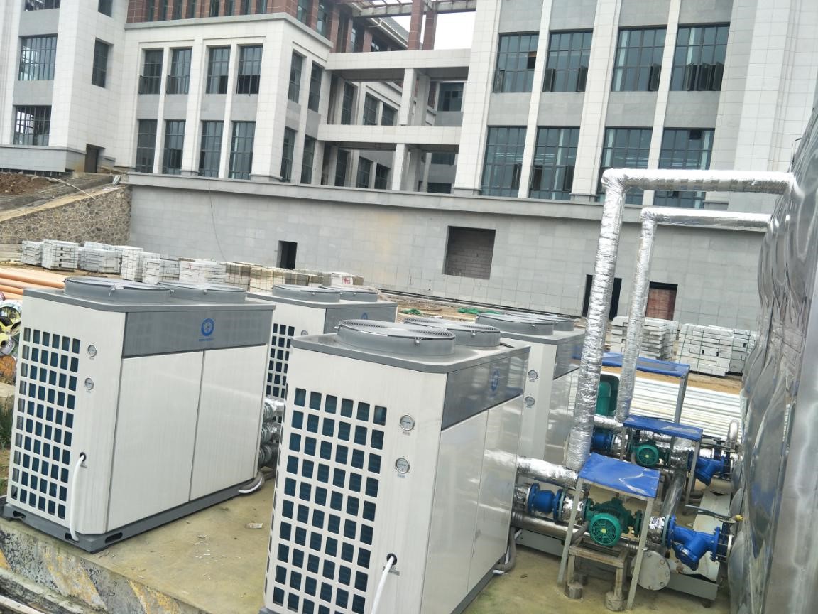 熱水設備改用紐恩泰空氣能熱泵商用機，節能效果想不到
