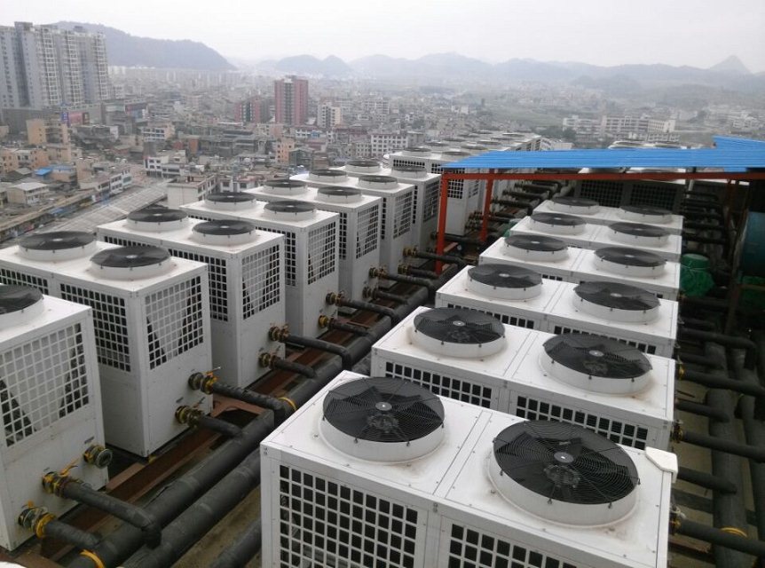 紐恩泰空氣能中標廣西象州溫泉賓館20噸熱水工程項目