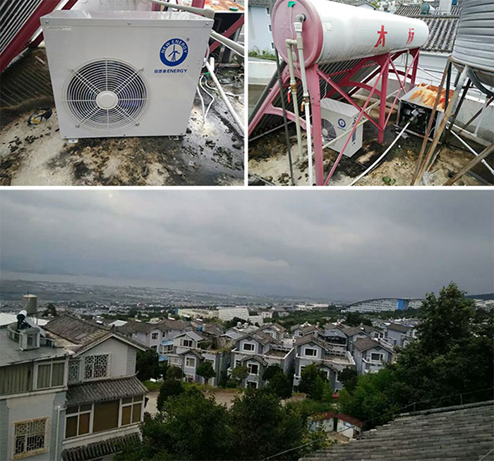太陽(yáng)能熱水器陰雨天沒(méi)熱水怎么辦？空氣能來(lái)解決！